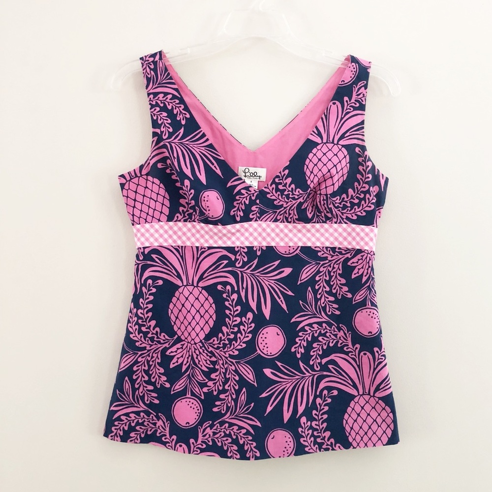 Lilly Pulitzer | Sleeveless Pineapple Print Top 4